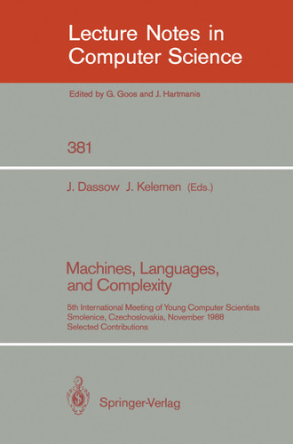 Algorithms and Data Structures: Workshop WADS '89, Ottawa, Canada, August 17-19, 1989. Proceedings (Lecture Notes in Computer Science #382) book cover by 