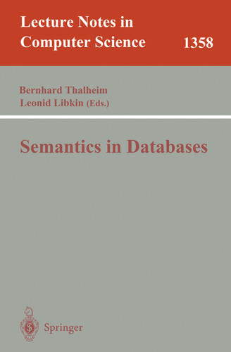 Semantics in Databases (Lecture Notes in Computer Science #1358) book cover by 