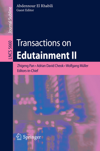 Transactions on Edutainment II (Lecture Notes in Computer Science #5660) book cover by 