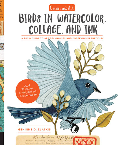 Geninne's Art: Birds in Watercolor, Collage, and Ink: A field guide to art techniques and observing in the wild book cover by Geninne D. Zlatkis