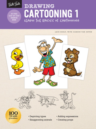 Drawing: Cartooning 1: Learn the basics of cartooning (How to Draw & Paint) book cover by Jack Keely, Carson Van Osten