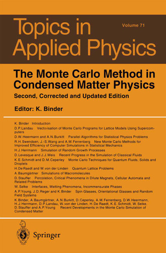 The Monte Carlo Method in Condensed Matter Physics (Topics in Applied Physics #71) book cover by 