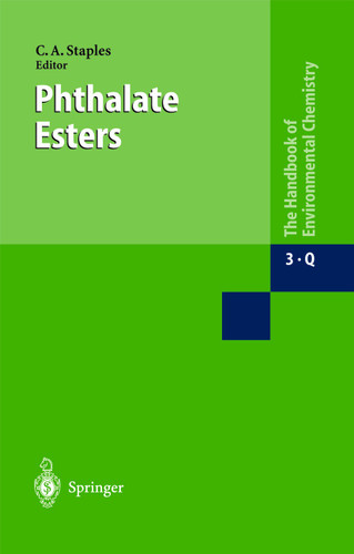 Phthalate Esters (The Handbook of Environmental Chemistry #3Q) book cover by 