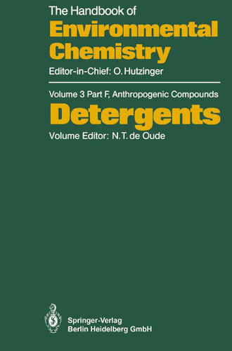 Detergents (The Handbook of Environmental Chemistry #3 / 3F) book cover by 