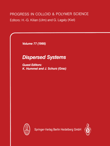 Dispersed Systems (Progress in Colloid and Polymer Science #77) book cover by 