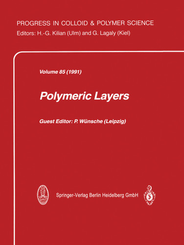 Polymeric Layers (Progress in Colloid and Polymer Science #85) book cover by 