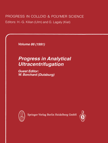 Progress in Analytical Ultracentrifugation (Progress in Colloid and Polymer Science #86) book cover by 
