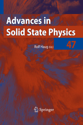 Advances in Solid State Physics 47 (Advances in Solid State Physics #47) book cover by 