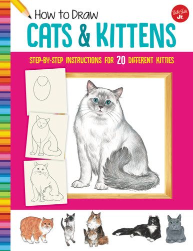 How to Draw Cats & Kittens: Step-by-step instructions for 20 different kitties (Learn to Draw) book cover by Diana Fisher