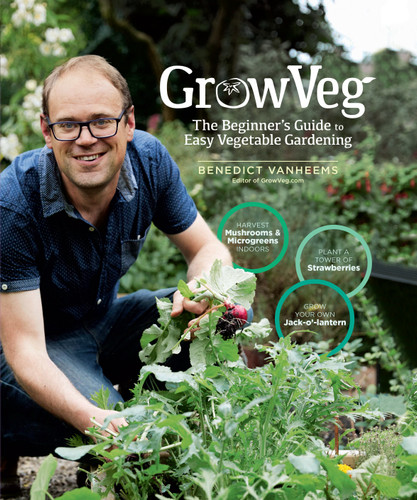 GrowVeg: The Beginner's Guide to Easy Vegetable Gardening book cover by Benedict Vanheems