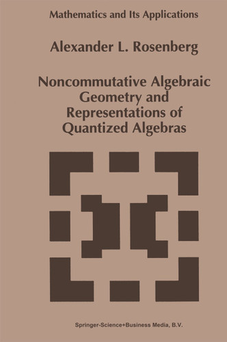 Noncommutative Algebraic Geometry and Representations of Quantized Algebras (Mathematics and Its Applications #330) book cover by A. Rosenberg