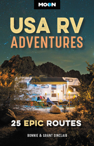 Moon USA RV Adventures: 25 Epic Routes (Travel Guide) book cover by Grant Sinclair, Bonnie Sinclair
