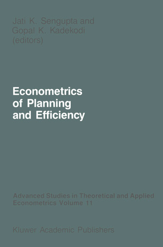 Econometrics of Planning and Efficiency (Advanced Studies in Theoretical and Applied Econometrics #11) book cover by 