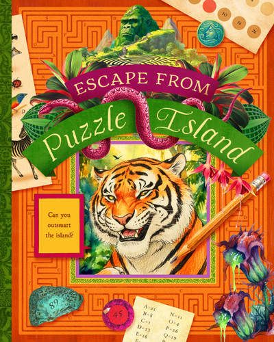 Escape from Puzzle Island: Can You Outsmart the Island? book cover by Bushel & Peck Books