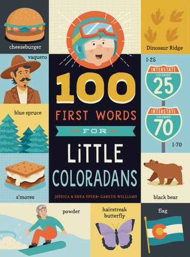 100 First Words for Little Coloradans (100 First Words) book cover by Jessica Speer