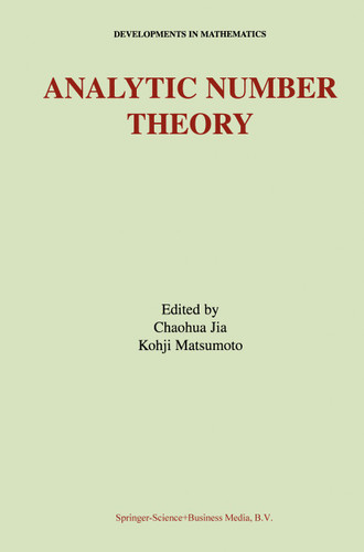 Analytic Number Theory (Developments in Mathematics #6) book cover by 