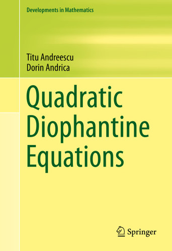 Quadratic Diophantine Equations (Developments in Mathematics #40) book cover by Titu Andreescu, Dorin Andrica