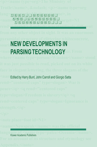 New Developments in Parsing Technology (Text, Speech and Language Technology #23) book cover by 