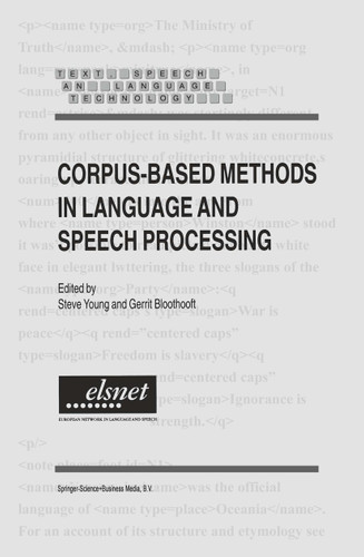 Corpus-Based Methods in Language and Speech Processing (Text, Speech and Language Technology #2) book cover by 