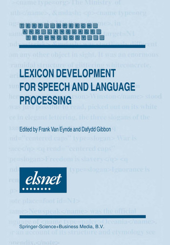 Lexicon Development for Speech and Language Processing (Text, Speech and Language Technology) book cover by 