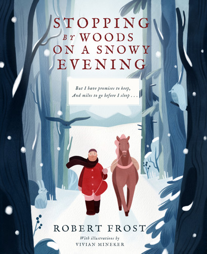 Stopping By Woods on a Snowy Evening book cover by Robert Frost