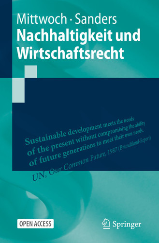 Nachhaltigkeit und Wirtschaftsrecht (Springer-Lehrbuch) book cover by 