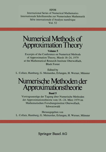 Numerische Methoden der Approximationstheorie / Numerical Methods of Approximation Theory (International Series of Numerical Mathematics #52) book cover by WERNER, COLLATZ, MEINARDUS