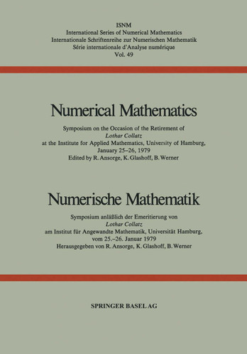 Numerical Mathematics / Numerische Mathematik (International Series of Numerical Mathematics #49) book cover by ANSORGE, GLASHOFF, WERNER