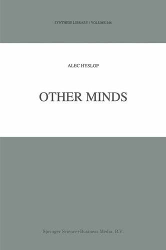 Other Minds (Synthese Library #246) book cover by Alec Hyslop