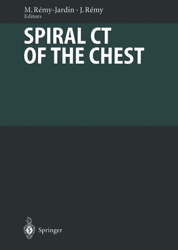 Spiral CT of the Chest (Medical Radiology) book cover by 