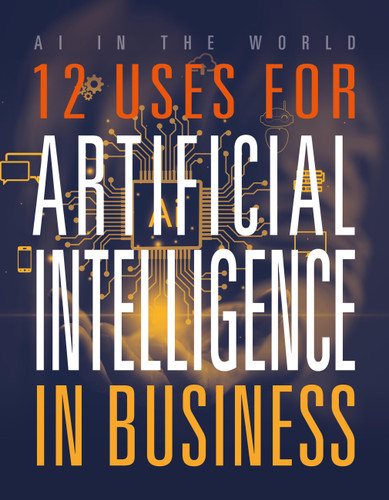12 Uses for Artificial Intelligence in Business (AI in the World) book cover by Mari Bolte