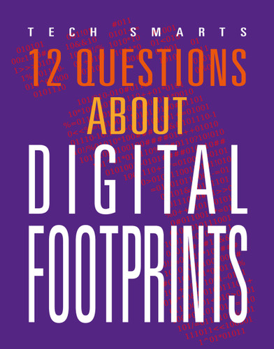 12 Questions about Digital Footprints book cover by Angie Smibert