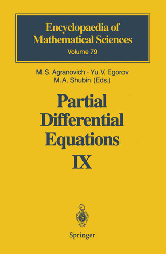 Partial Differential Equations IX: Elliptic Boundary Value Problems (Encyclopaedia of Mathematical Sciences #79) book cover by 