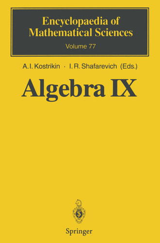 Algebra IX: Finite Groups of Lie Type Finite-Dimensional Division Algebras (Encyclopaedia of Mathematical Sciences #77) book cover by 