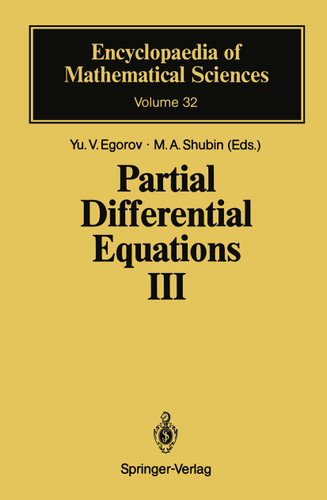 Partial Differential Equations III: The Cauchy Problem. Qualitative Theory of Partial Differential Equations (Encyclopaedia of Mathematical Sciences #32) book cover by 