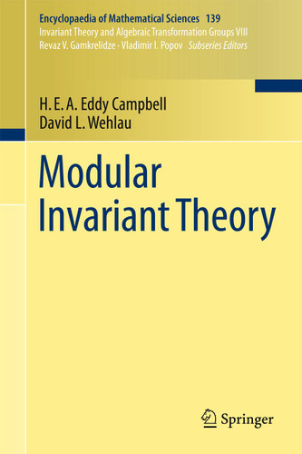 Modular Invariant Theory (Encyclopaedia of Mathematical Sciences #139) book cover by H.E.A. Eddy Campbell, David L. Wehlau