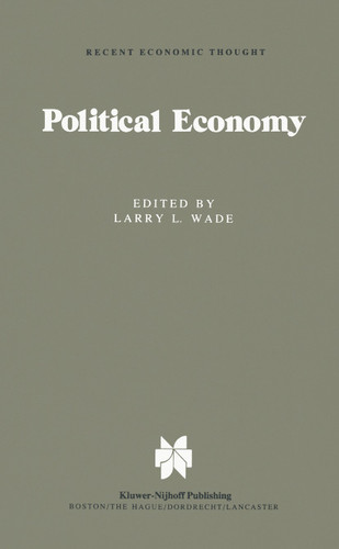 Political Economy: Recent Views (Recent Economic Thought #2) book cover by 