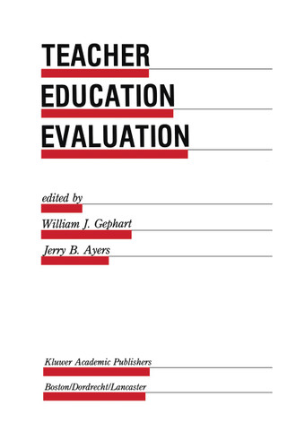 Teacher Education Evaluation (Evaluation in Education and Human Services) book cover by 