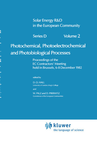 Photochemical, Photoelectrochemical and Photobiological Processes, Vol.2 (Solar Energy R&D in the Ec Series D: #2) book cover by 