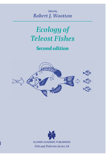 Ecology of Teleost Fishes (Fish & Fisheries Series #24) book cover by Robert J. Wootton