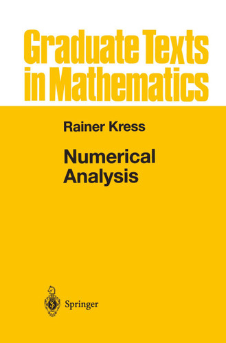 Numerical Analysis (Graduate Texts in Mathematics #181) book cover by Rainer Kress