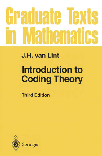 Introduction to Coding Theory (Graduate Texts in Mathematics #86) book cover by J.H. van Lint