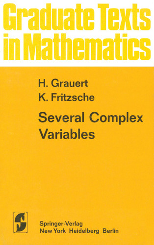 Several Complex Variables (Graduate Texts in Mathematics #38) book cover by H. Grauert, K. Fritzsche