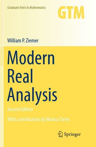 Modern Real Analysis (Graduate Texts in Mathematics #278) book cover by William P. Ziemer