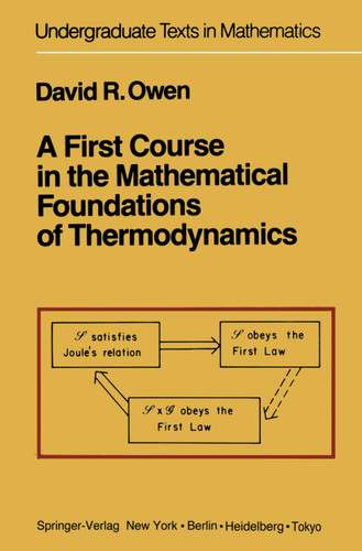 A First Course in the Mathematical Foundations of Thermodynamics (Undergraduate Texts in Mathematics) book cover by D.R. Owen