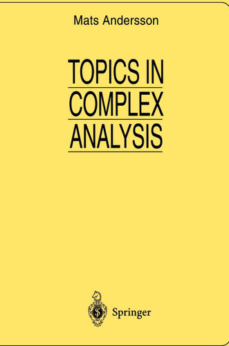 Topics in Complex Analysis (Universitext) book cover by Mats Andersson
