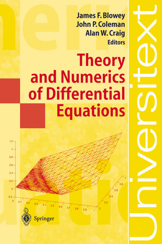 Theory and Numerics of Differential Equations: Durham 2000 (Universitext) book cover by 