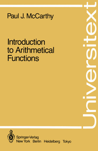 Introduction to Arithmetical Functions (Universitext) book cover by Paul J. McCarthy