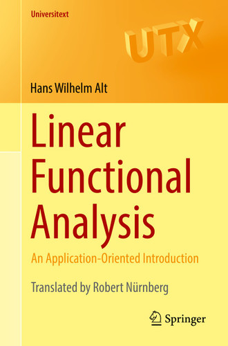 Linear Functional Analysis: An Application-Oriented Introduction (Universitext) book cover by Hans Wilhelm Alt