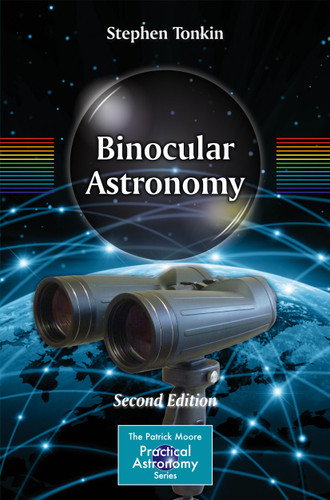Binocular Astronomy (The Patrick Moore Practical Astronomy Series) book cover by Stephen Tonkin